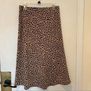 Sanctuary mid skirt leopard print size L